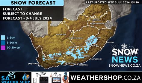 Snow News ️ Southern Africa Forecasts Reports ️Maps ️News.